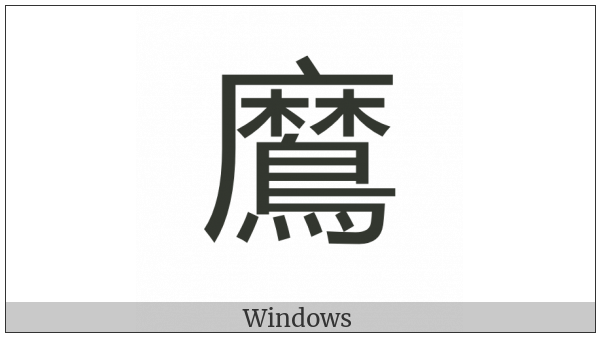 Cjk Compatibility Ideograph-2Fa11 on various operating systems