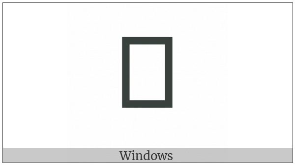 Mandaic Letter Ain on various operating systems