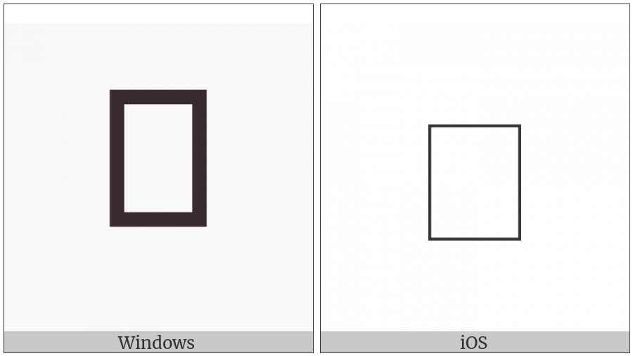 Arabic Small High Word Ar-Rub on various operating systems