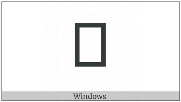Arabic Tone One Dot Above on various operating systems