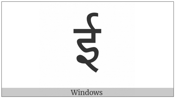Devanagari Letter Ii on various operating systems