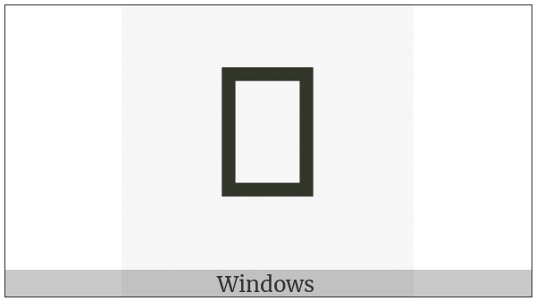 Devanagari Vowel Sign I on various operating systems