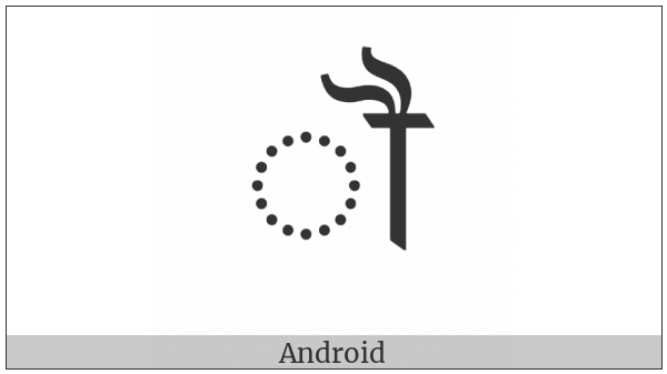 Devanagari Vowel Sign Aw on various operating systems