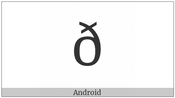 Latin Small Letter Eth on various operating systems