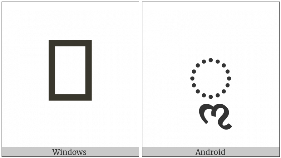 Devanagari Vowel Sign Vocalic L on various operating systems