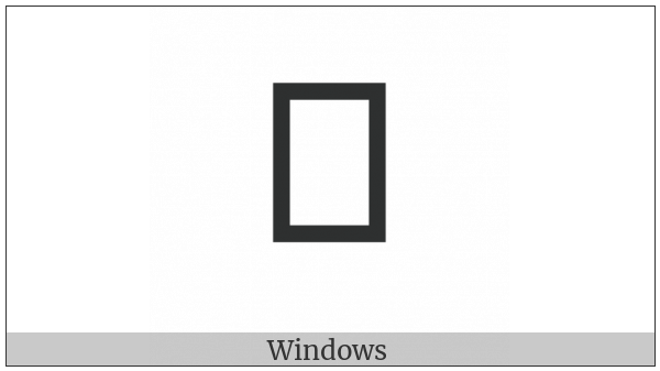Bengali Letter Ka on various operating systems