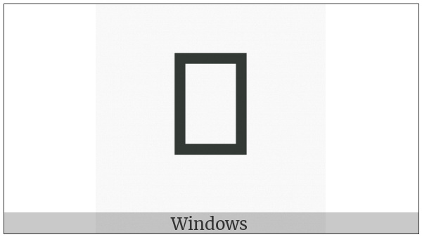 Bengali Letter Ga on various operating systems