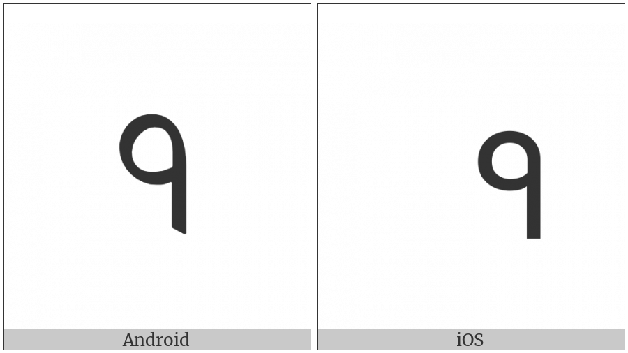 Gurmukhi Digit One on various operating systems