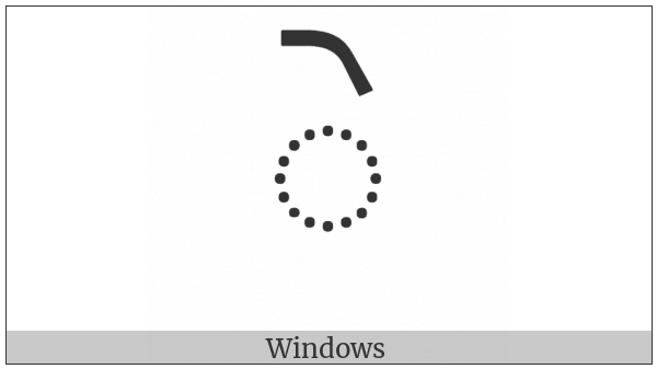 Gujarati Vowel Sign E on various operating systems