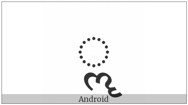 Gujarati Vowel Sign Vocalic Ll on various operating systems