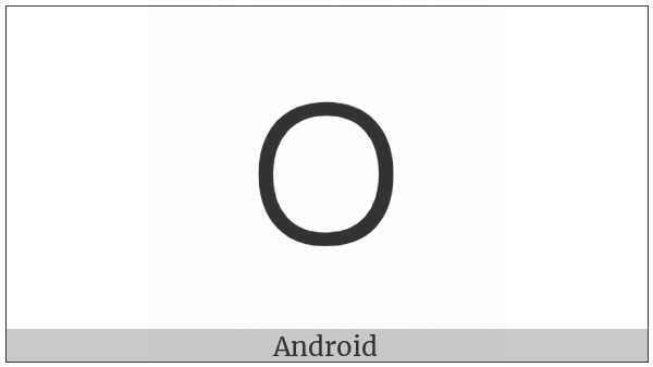 Oriya Letter Ttha on various operating systems
