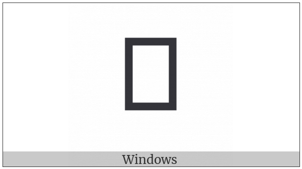 Oriya Letter Rha on various operating systems