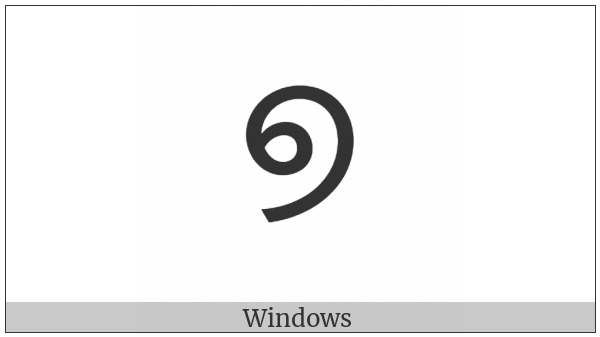 Oriya Digit Seven on various operating systems