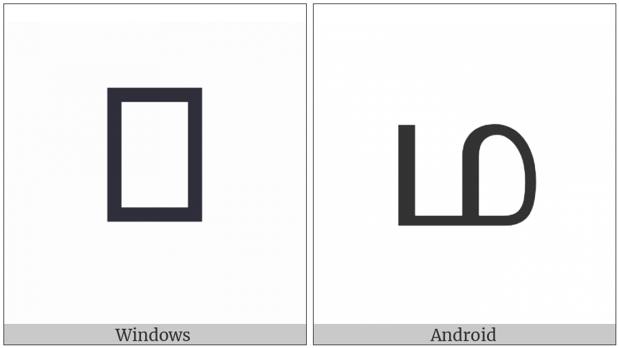 Tamil Letter Ma on various operating systems