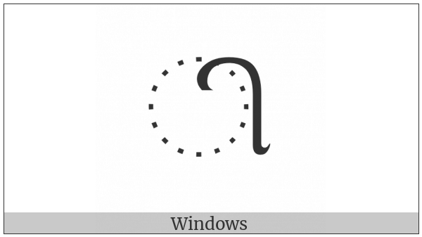 Tamil Vowel Sign I on various operating systems