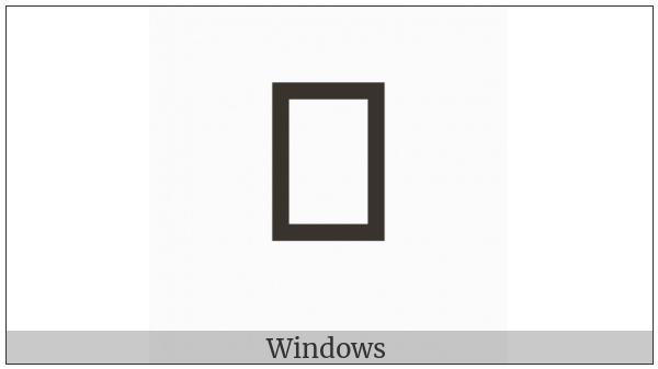 Tamil Vowel Sign Uu on various operating systems