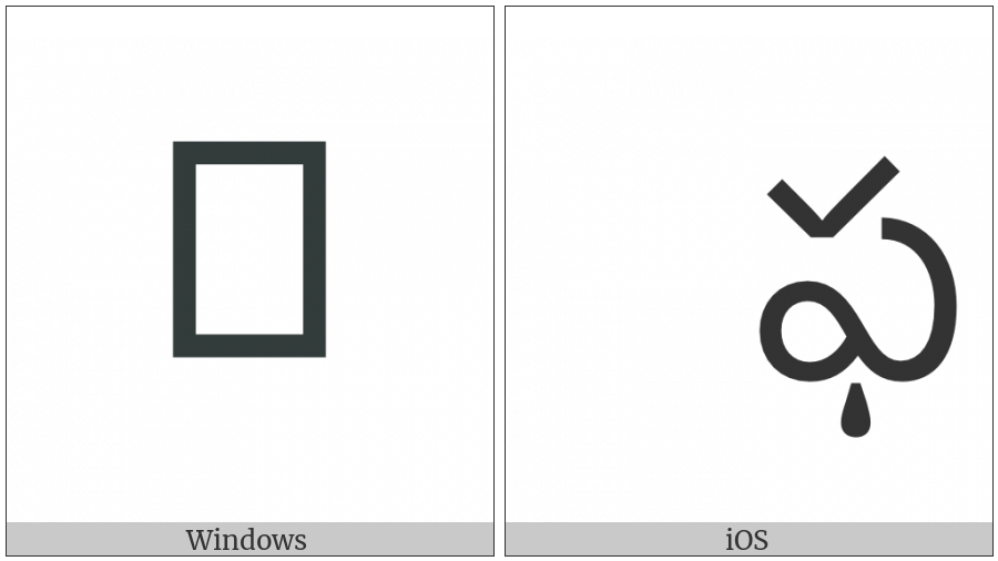 Telugu Letter Pha on various operating systems