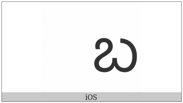 Telugu Letter Ba on various operating systems