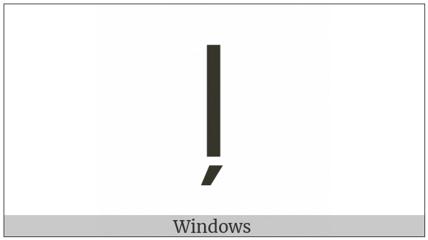 Latin Small Letter L With Cedilla on various operating systems