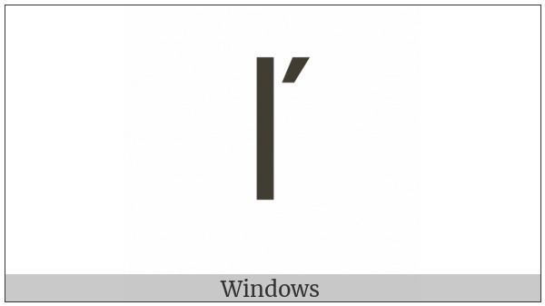 Latin Small Letter L With Caron on various operating systems