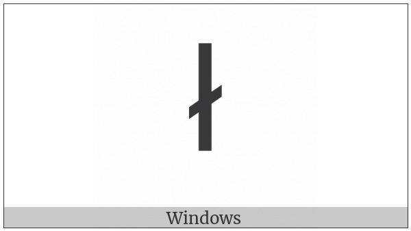 Latin Small Letter L With Stroke on various operating systems