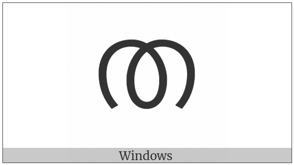 Malayalam Letter Ta on various operating systems