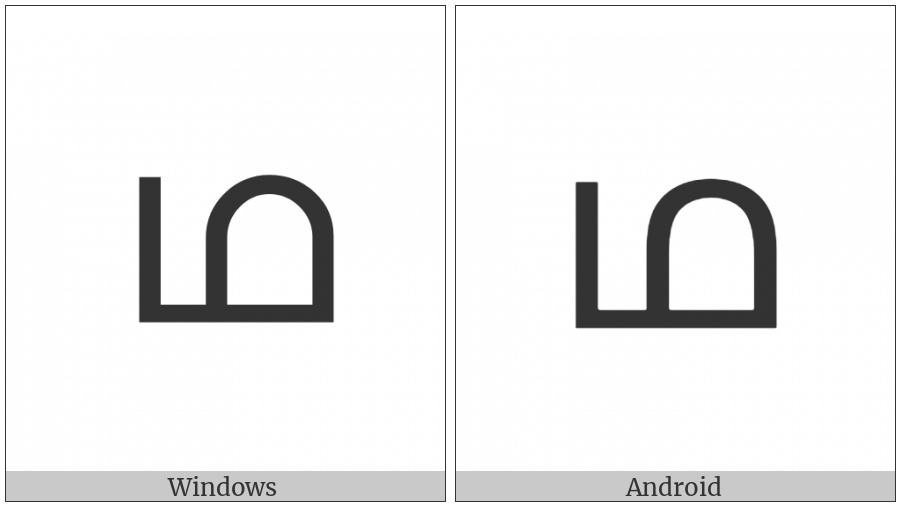 Malayalam Letter Tha on various operating systems