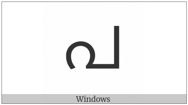 Malayalam Letter Pa on various operating systems