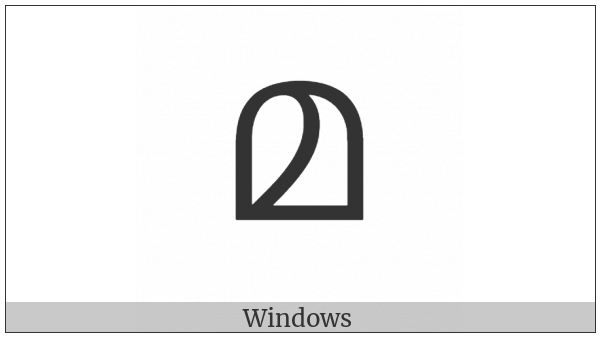 Malayalam Letter Ma on various operating systems