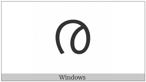 Malayalam Letter Ra on various operating systems