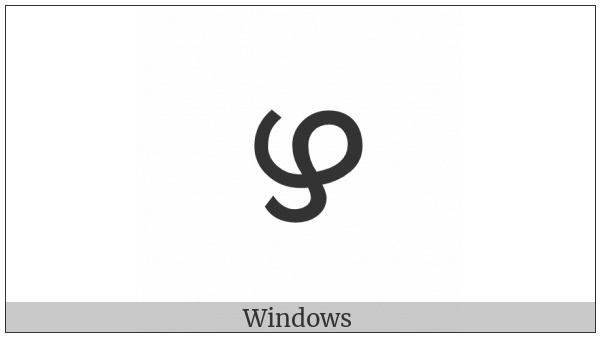 Malayalam Letter Llla on various operating systems