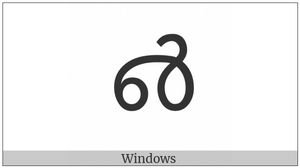 Malayalam Fraction One Half on various operating systems