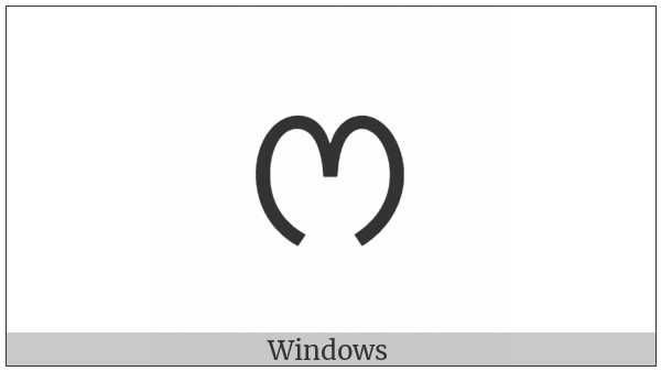 Sinhala Letter Fayanna on various operating systems