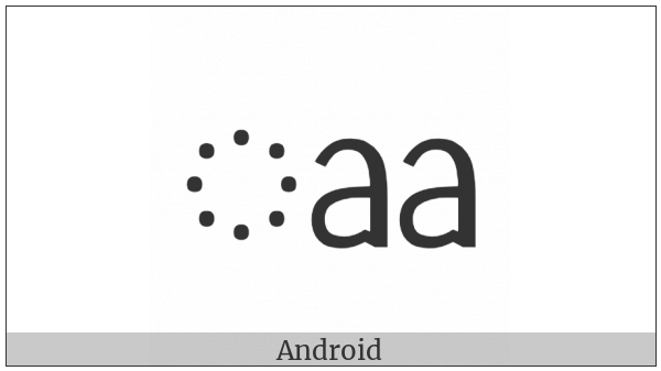 Sinhala Vowel Sign Diga Gaetta-Pilla on various operating systems