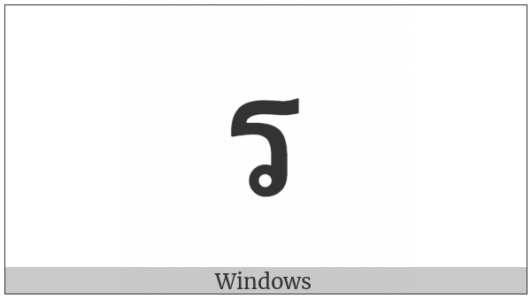 Thai Character Ro Rua on various operating systems