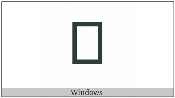 Thai Character Ru on various operating systems