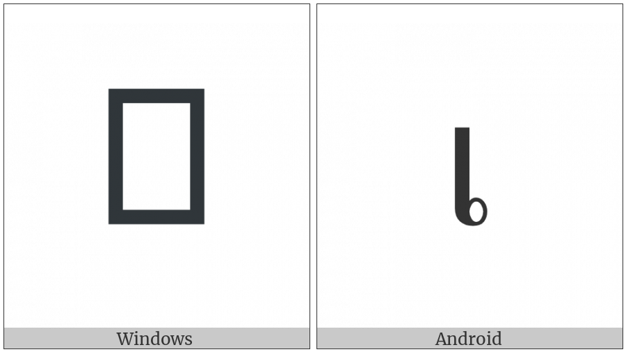 Thai Character Sara E on various operating systems