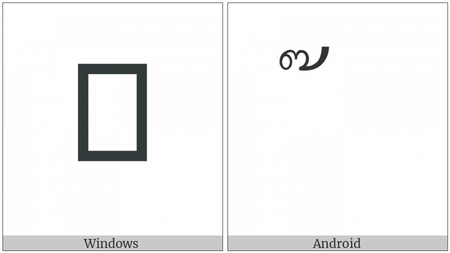 Thai Character Mai Tri on various operating systems