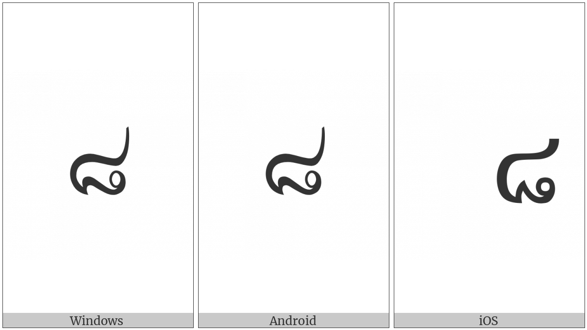 Thai Digit Eight on various operating systems