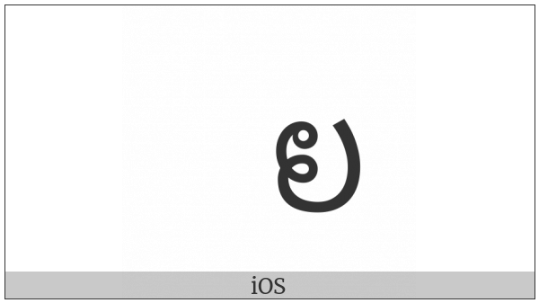 Lao Letter Nyo on various operating systems