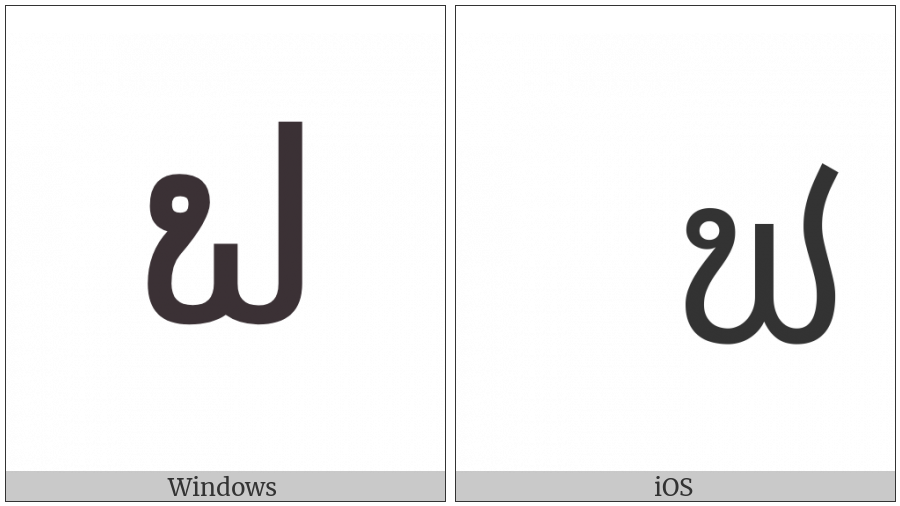 Lao Letter Fo Sung on various operating systems