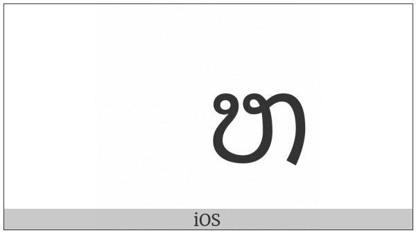 Lao Letter Ho Sung on various operating systems