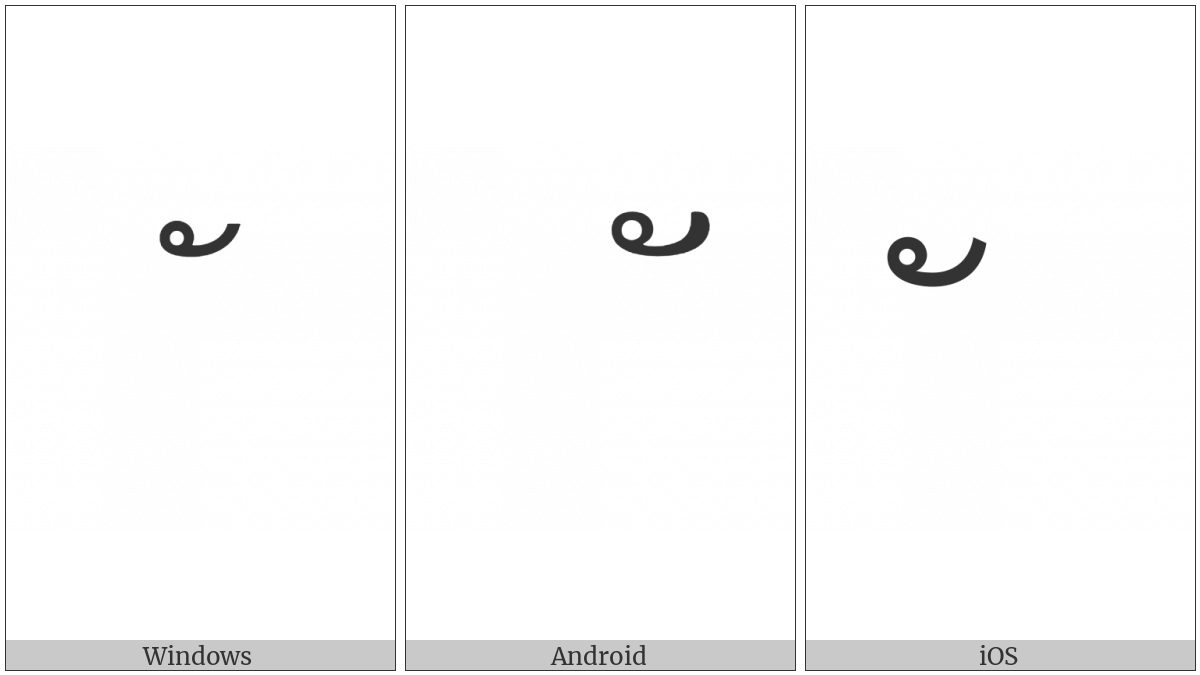 Lao Vowel Sign Mai Kan on various operating systems