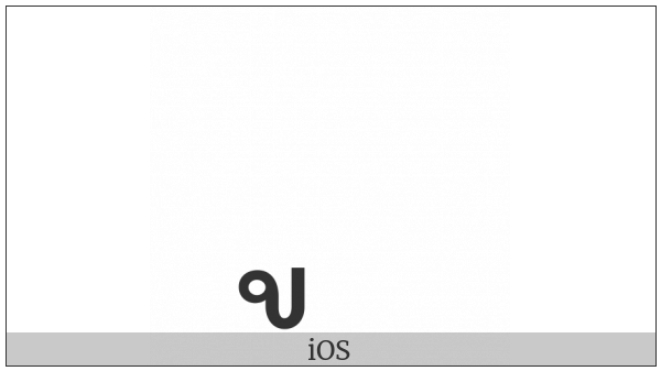 Lao Vowel Sign Uu on various operating systems