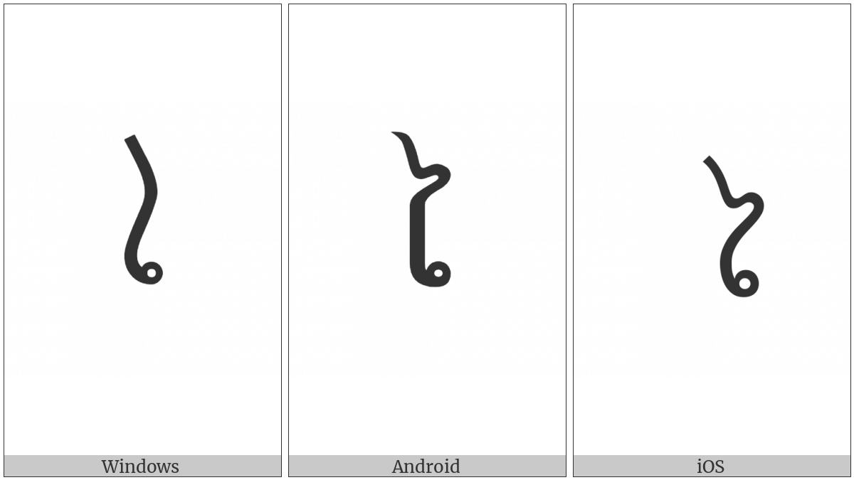 Lao Vowel Sign Ai on various operating systems