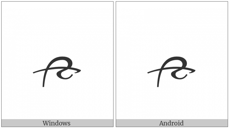 Tibetan Digit Half Nine on various operating systems