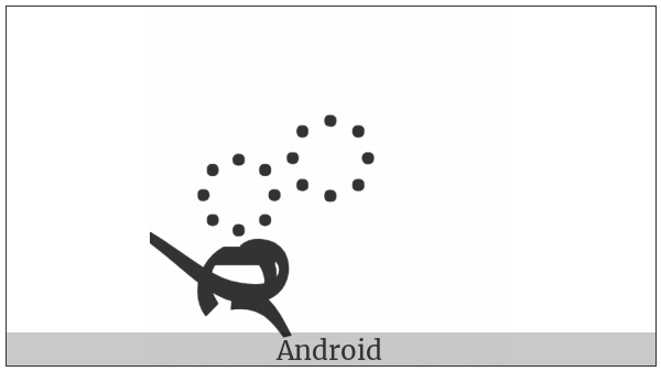 Tibetan Vowel Sign Uu on various operating systems
