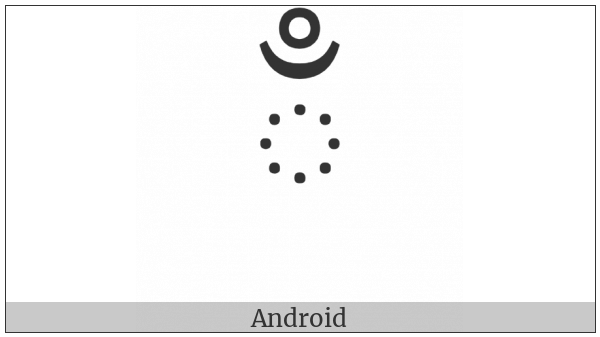 Tibetan Sign Sna Ldan on various operating systems