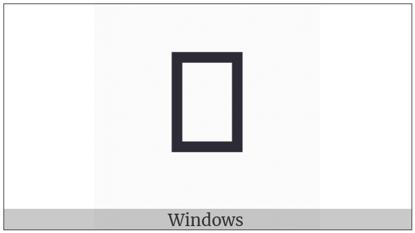 Yi Syllable Ix on various operating systems