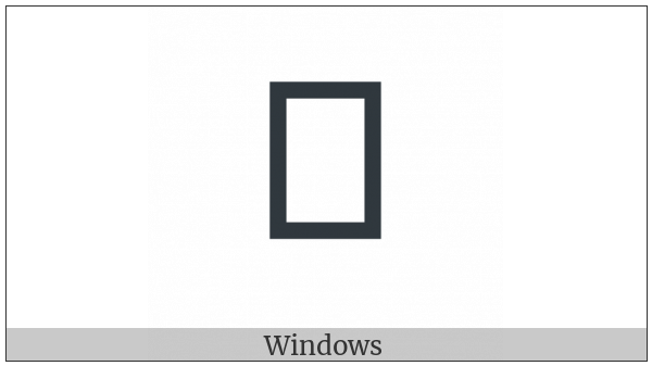 Yi Syllable Bat on various operating systems